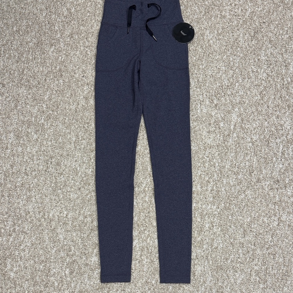 lululemon athletica Navy High-Rise Leggings with Drawstring